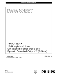 Click here to download 74AVC16834ADGV Datasheet