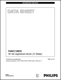 Click here to download 74AVC16835DGG Datasheet