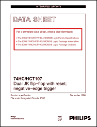 Click here to download 74HCT107 Datasheet
