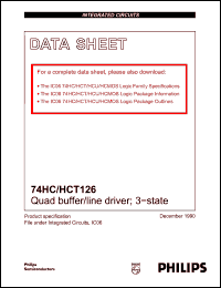 Click here to download 74HCT126 Datasheet