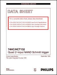 Click here to download 74HC132 Datasheet