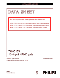 Click here to download 74HC133 Datasheet