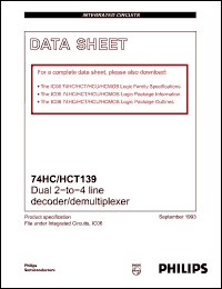 Click here to download 74HC139 Datasheet