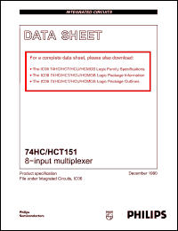 Click here to download 74HCT151 Datasheet