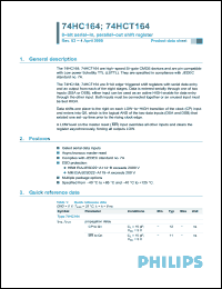 Click here to download 74HCT164 Datasheet