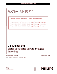 Click here to download 74HCT240 Datasheet