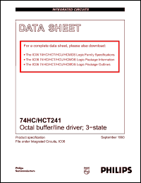 Click here to download 74HC241 Datasheet