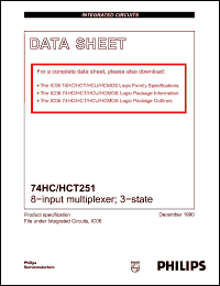 Click here to download 74HCT251 Datasheet