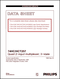 Click here to download 74HCT257PW Datasheet
