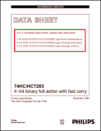 Click here to download 74HCT283 Datasheet