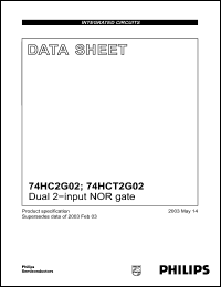 Click here to download 74HC2G02 Datasheet