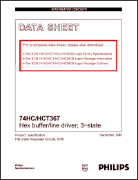Click here to download 74HCT367 Datasheet