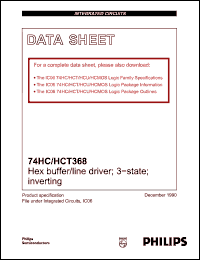 Click here to download 74HCT368 Datasheet