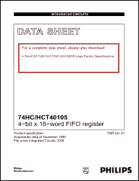 Click here to download 74HCT40105PW Datasheet