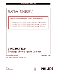 Click here to download 74HC4024 Datasheet