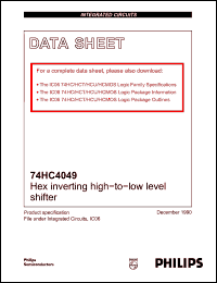 Click here to download 74HC4049 Datasheet