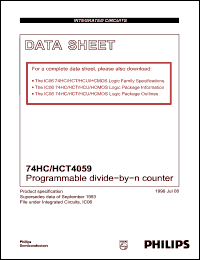 Click here to download 74HCT4059 Datasheet