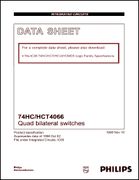 Click here to download 74HC4066 Datasheet