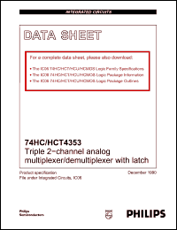 Click here to download 74HCT4353 Datasheet