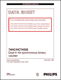 Click here to download 74HC4520 Datasheet