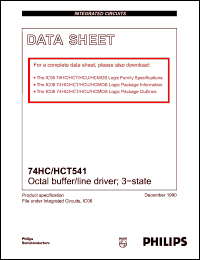 Click here to download 74HCT541PW Datasheet
