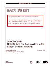 Click here to download 74HC564 Datasheet