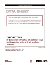 Click here to download 74HCT595 Datasheet