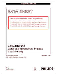 Click here to download 74HC643 Datasheet