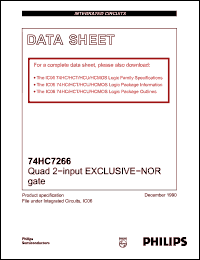 Click here to download 74HC7266 Datasheet