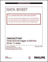 Click here to download 74HCT7541 Datasheet