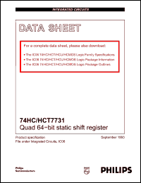 Click here to download 74HCT7731 Datasheet