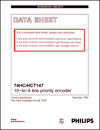 Click here to download 74HCU147N Datasheet