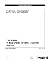 Click here to download 74LV165A Datasheet