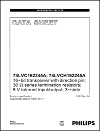 Click here to download 74LVCH162245A Datasheet