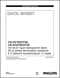Click here to download 74LVC162373A Datasheet