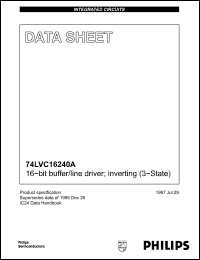Click here to download 74LVC16240A Datasheet