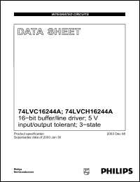 Click here to download 74LVC16244A Datasheet