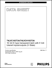 Click here to download 74LVCH16373A Datasheet