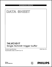 Click here to download 74LVC1G17 Datasheet
