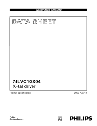 Click here to download 74LVC1GX04 Datasheet