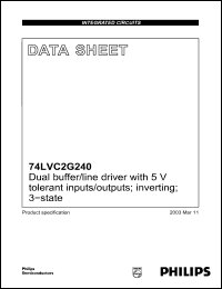 Click here to download 74LVC2G240 Datasheet