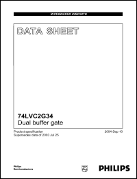 Click here to download 74LVC2G34 Datasheet