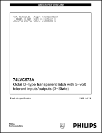 Click here to download 74LVC573 Datasheet