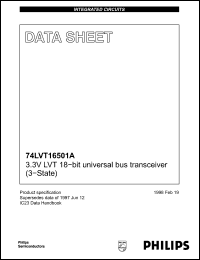 Click here to download 74LVT16501A Datasheet