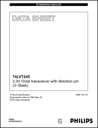 Click here to download 74LVT245PWDH Datasheet