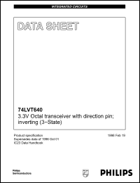 Click here to download 74LVT640PWDH Datasheet