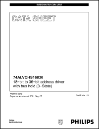 Click here to download 74alvchs16830 Datasheet
