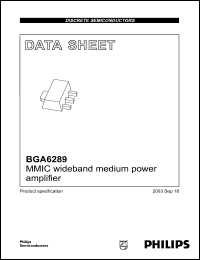 Click here to download BGA6289 Datasheet