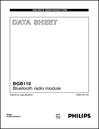 Click here to download BGB110 Datasheet