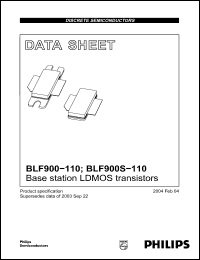 Click here to download BLF900S-110 Datasheet